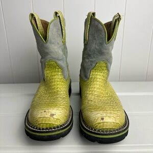 Ariat Green and Gray Ankle Boots